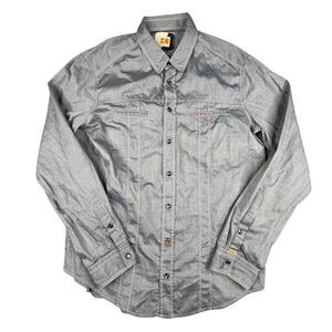 Men’s Hugo Orange Hugo Boss Snap Up Shirt, XL. Grey